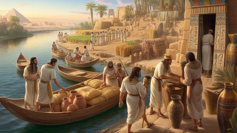 Economy of Ancient Egypt: Trade, Society, and Wealth Along the Nile